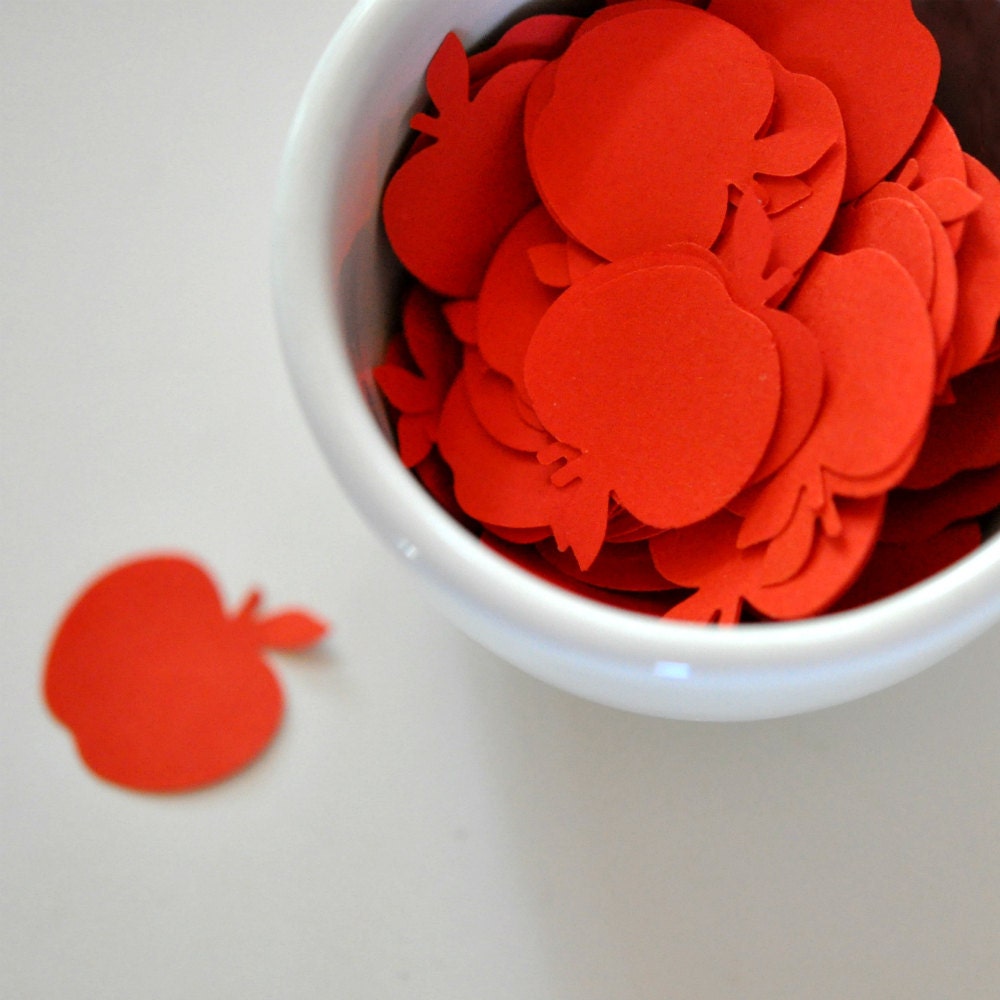 Confetti 100 Paper Apples Red Spring