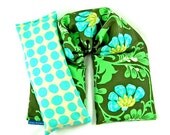 Neck Shoulder Wrap Eye Pillow Set Organic Flaxseed Rice Hot Cold Therapy Sweet Jasmine Forest  Gift Guide Yoga Weddings