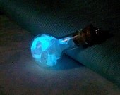 Magical Gemstone Diffusion - Glow in the Dark Stones and Real Opal in a Tiny Glass Bottle