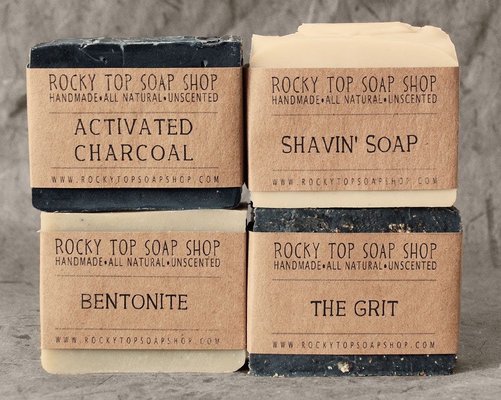 Father's Day - Manly Man Soap Set - Natural Soap - Handmade Soap - Unscented Soap - Mens Gift Set