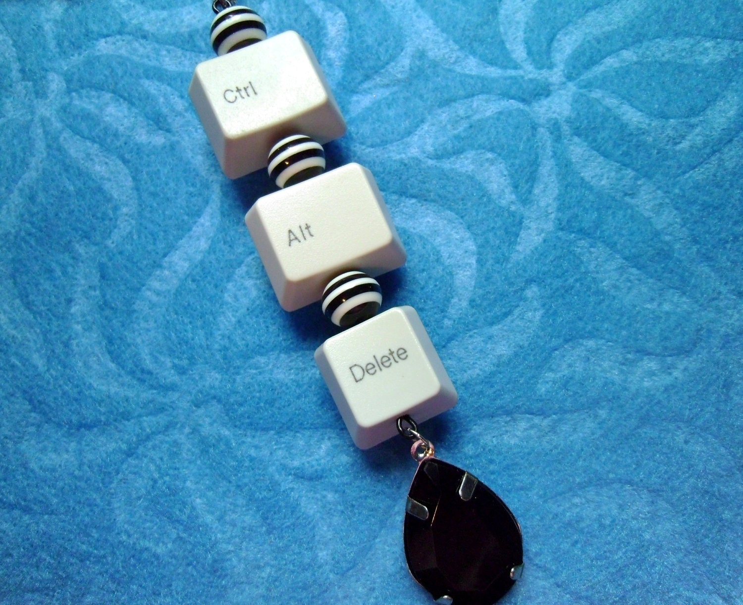 Control Alt Delete Computer Keyboard Necklace