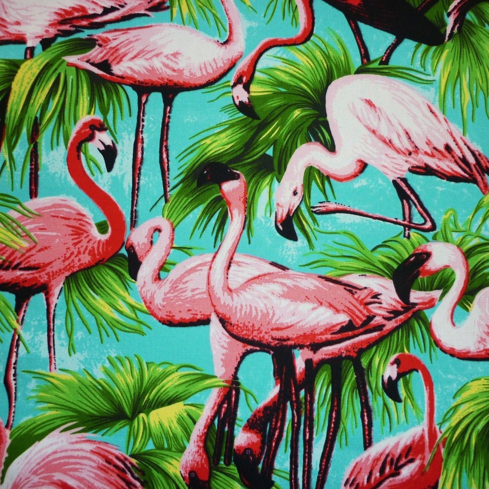 Tropical Flamingos Bird Print Cushion Cover Print Pillow / Cushion Cover