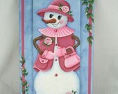 Pattern to Paint My Rosie The Snow Lady Plaque - PDF - JB050