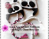 PANDA BEAR Boy and Girl Crochet Hat PDF Pattern Sizes Newborn to Adult Boutique Design - No. 35 by AngelsChest