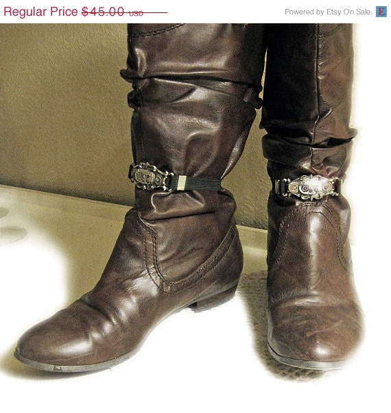 20% off EVERYTHING Steampunk Garters Vintage Boot straps Antique Watch parts Wedding accessories sleeve band shoe