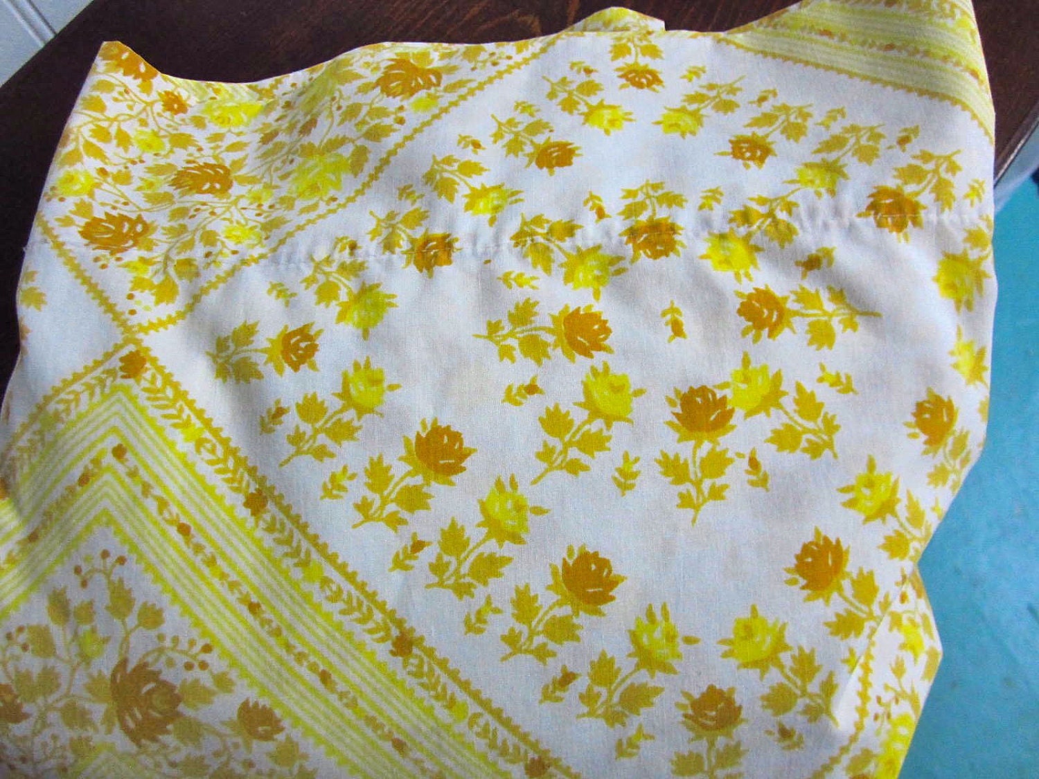 Vintage King Flat Sheet  - Easy Care Percale -Sears