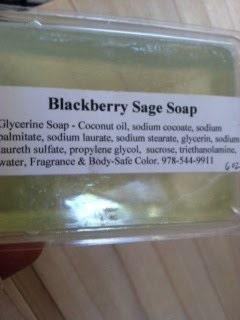 2 Bars Blackberry Sage Glycerine Soap 6 Oz. each