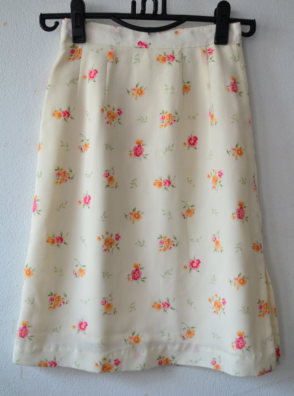 Vintage Skirt Flowers Retro Cute Elegant Kawaii