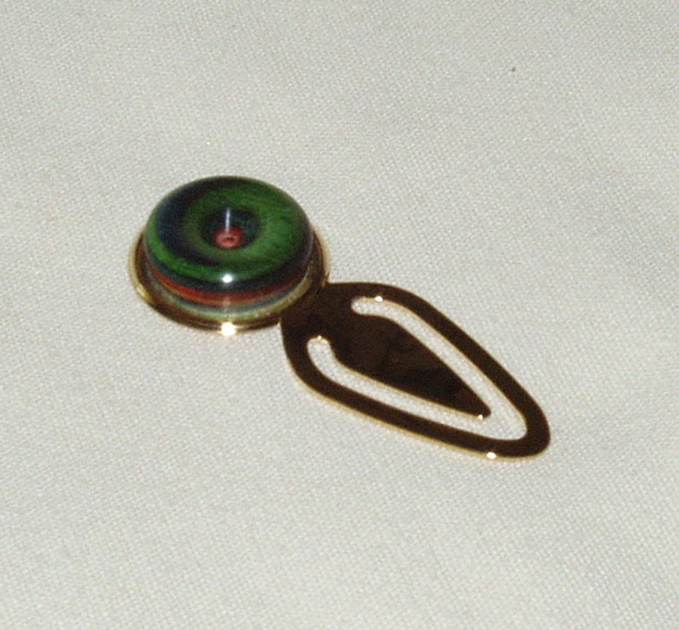 Bookmark, Dymondwood Insert, Gold Plated