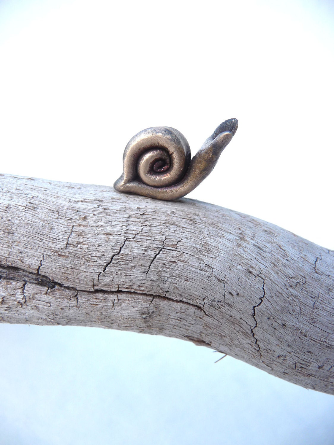 Snail figurine made by hand from pure bronze - DreamofaDream