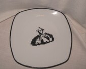 French Style Hand Designed Trinket Soap Dish with Frou Frou Dress ECS