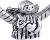 FREe SHIPPING european beads Authentic Pugster  Angel charm