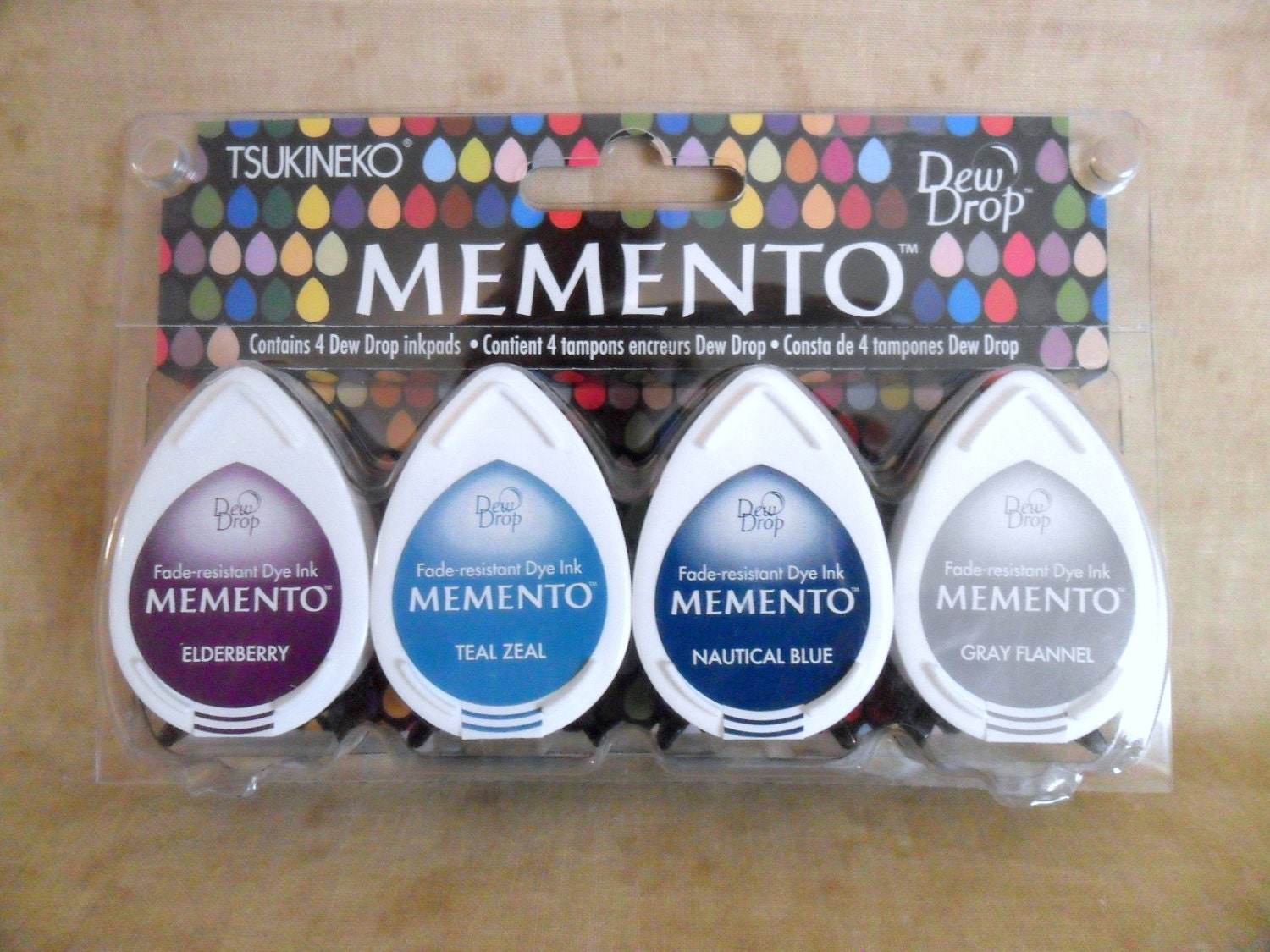 Memento Dolphin Play Dew Drop Dye Ink Pads by Tsukineko-FREE SHIPPING
