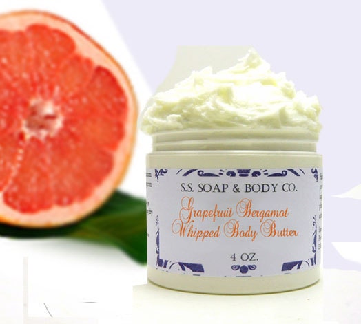 Grapefruit Bergamot Whipped Body Butter - with Shea Butter