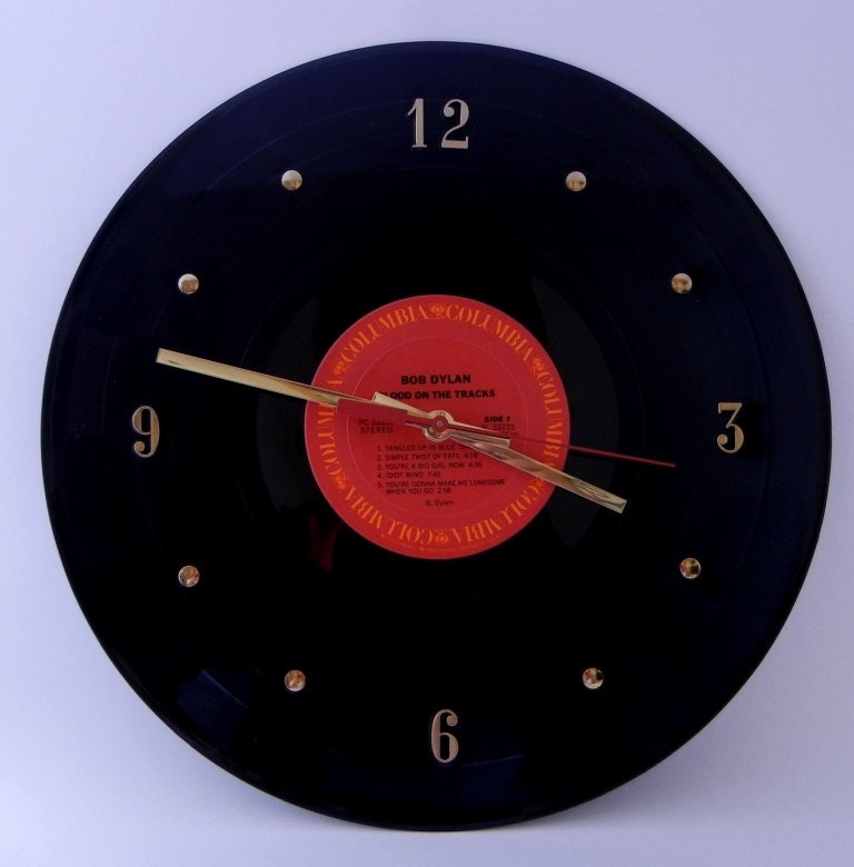 BOB DYLAN Vinyl Record Wall Clock (Blood On The Tracks)