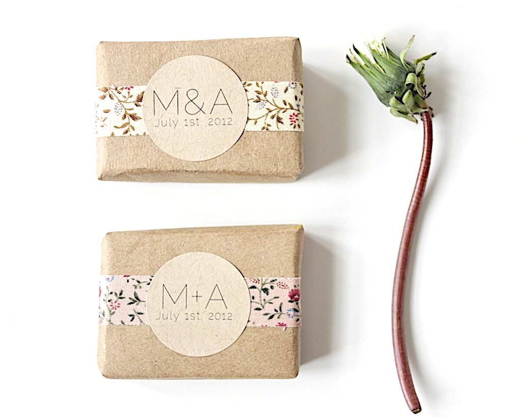 50 Custom Wedding Favors - 100% Natural Vegan Handmade Soap Favors.