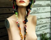 This Mess is Mine- freeform crochet hat OOAK