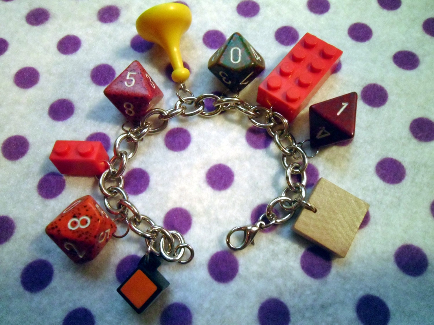 Ultimate Gamer Nerd DnD Charm Bracelet