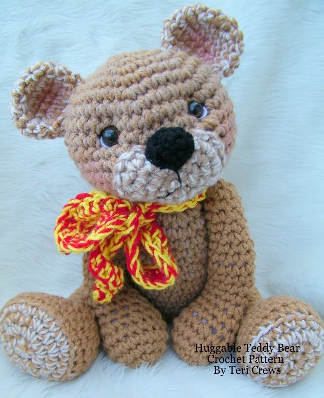 Big Teddy Bear Ready for Hugs Crochet Pattern PDF format