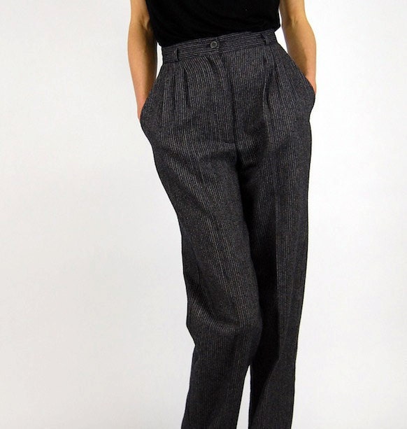 Women's Vintage High Waist Herringbone Pant Sz 00