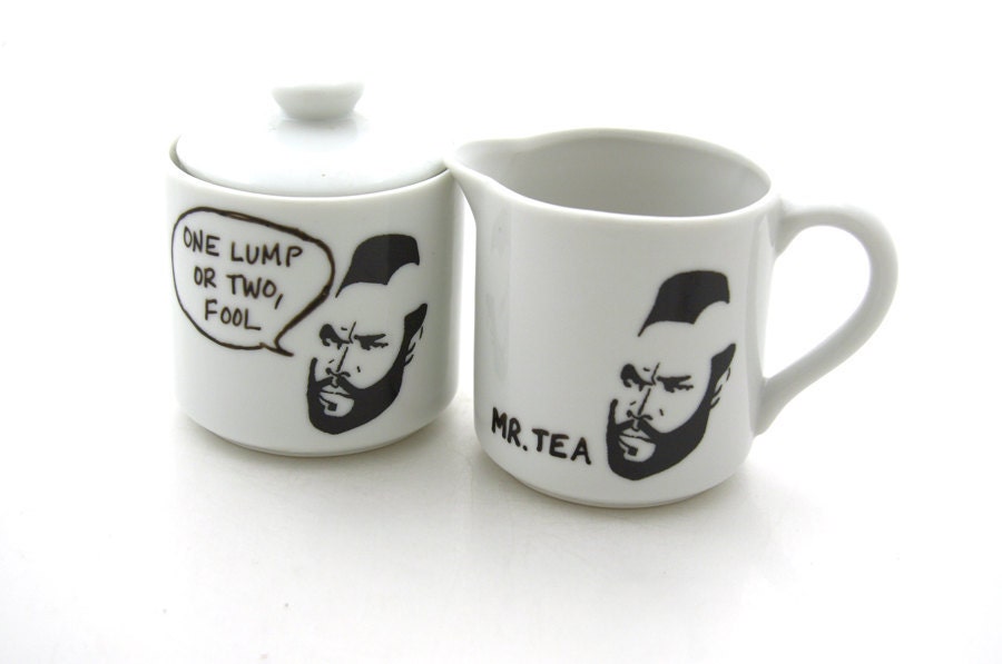 Mr T Tea Cream and Sugar bowl set