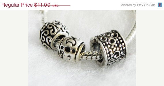 30% CEARANCe SALe and FREE SHIPPING european beads 3 charm set  PBSS003
