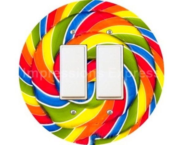 Giant Lollipop Decora Double Rocker Switch Plate Cover