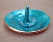Malachite Green Ceramic Ring Holder