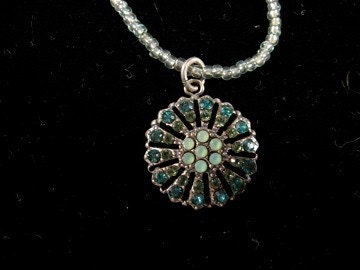 Ocean Disk Pendant Necklace