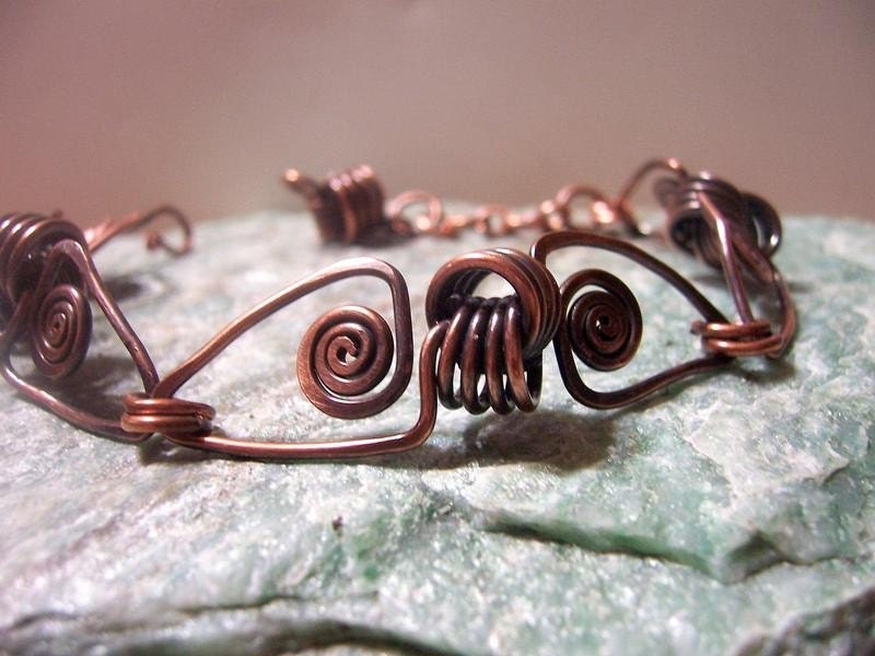 Love Triangle Bracelet in Copper