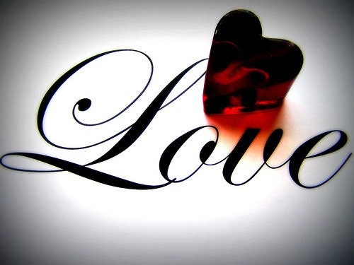 One Word Says it All - LOVE 5x7 Matted Print Valentine's Day