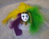 Mardi Gras Indian Mask Pin - Ask About Other Designs