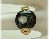 Calla Lily Art Glass Ring 14k Gold Filled 
