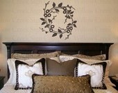 Wreath Decal Vinyl Wall Lettering Words Graphic Art 