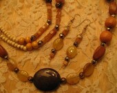 Soothing Jasper and Yellow Jade Necklace Set