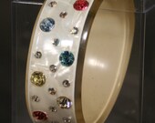 Large hinged Lucite Bracelet
