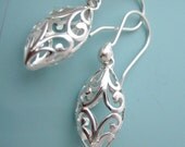 puffy - sterling silver earrings