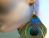 NEW Tamara Peacock and Guinea Feather Earrings NEW