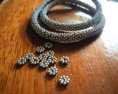 Bali Silver-4mm flower spacers- 300 pieces