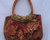 Asian Print Hobo Bag