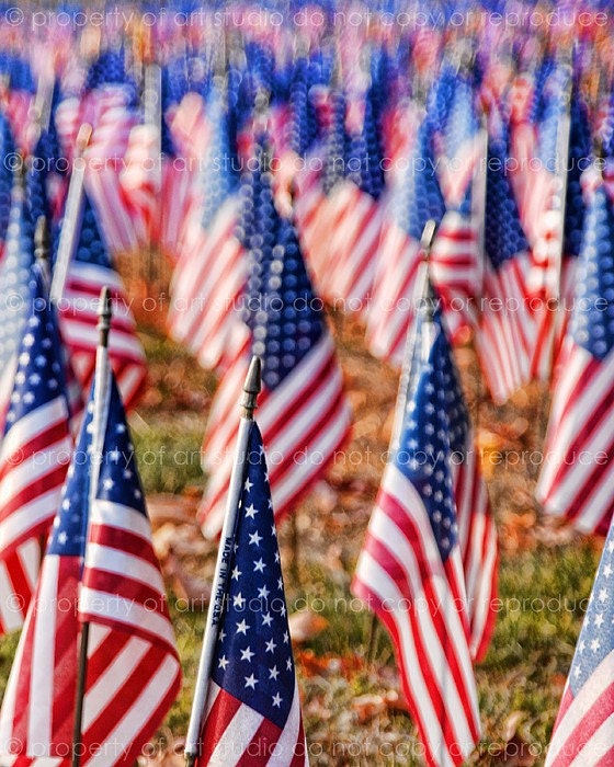 American Flags - 8x10 - Photographic Print - Made by artstudio54 on ETSY