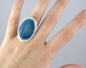 Oval Ring in Blue