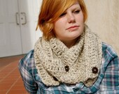 Double Up Oatmeal Neck Warmer/Cowl