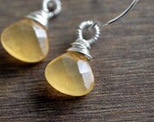 Sunrise Earrings - Aragonite, Sterling Silver