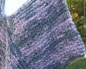 Hand Knit Pink n Grey Distressed Trendy Poncho - Sale - Ladies