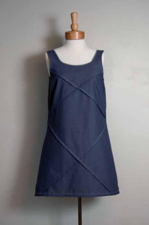Dancer dress in grey or black cotton x-small to large