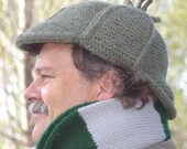 Elementary -  Deerstalker Knitting Pattern - Knit in one piece - Great Steampunk accessory