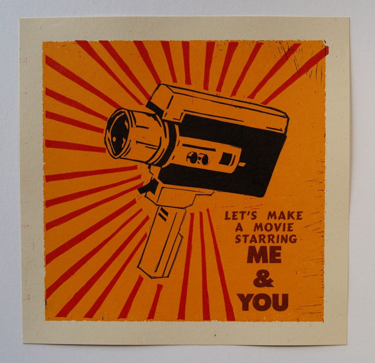 Super 8- Hand Printed Letterpress Poster