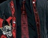 Gothic Skulls and Scrolls Tie
