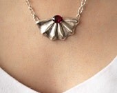 Mermaid Necklace- Rhodolite Garnet